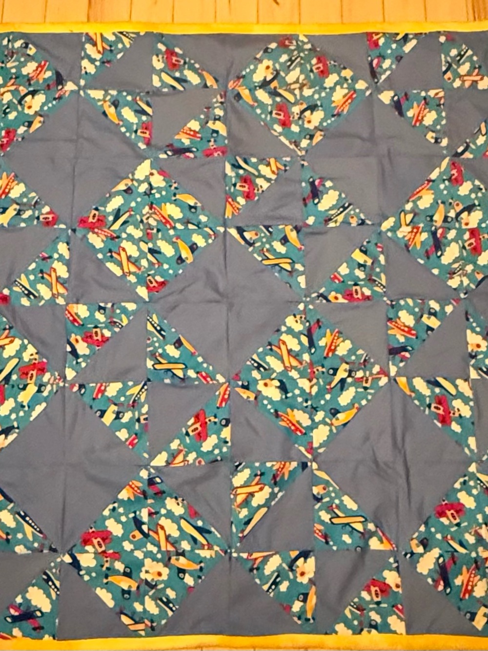 Handmade Airplane Quilt/Throw